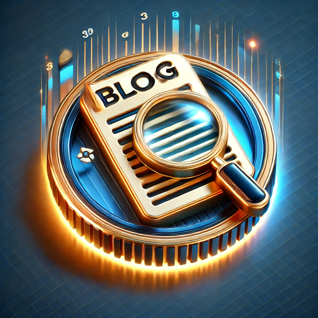 DALL·E 2024 12 10 22.02.10 A futuristic 3D icon for a Blog Post Summary tool. The icon features a document with text lines and a glowing highlighted section in the center, repre